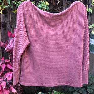 Forever 21! NWOT!  half shoulder long tee.